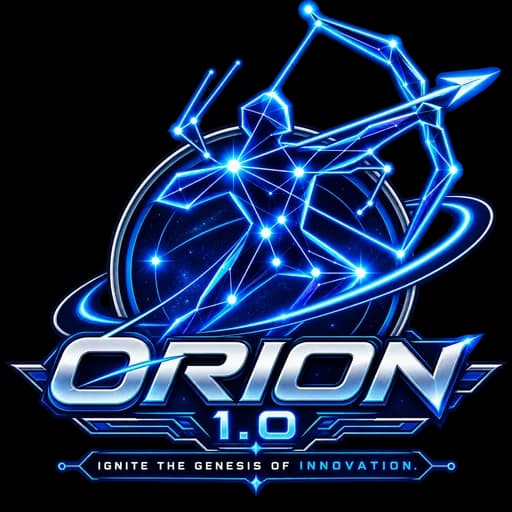 ORION 1.0 — 24H National Level Hackathon Official Logo - Microsoft Club SIST, Sathyabama Institute of Science and Technology